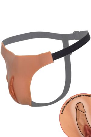 Pelle di stringa di vagina aperta