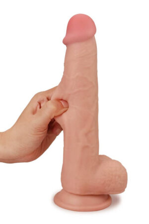 9.0'' Sliding Skin Dual Layer Dong Flesh