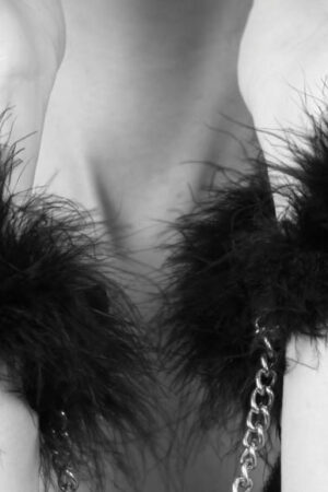 Manette di piume Za Za Zu