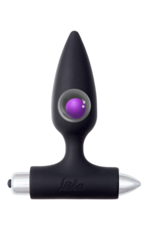 Lola Games - Plug Anale Vibrante con Pallina in Metallo Glory - Nero