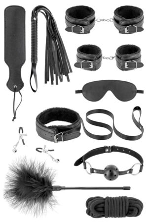 Fetish Tentation - Kit Bondage - Nero - 10 pezzi