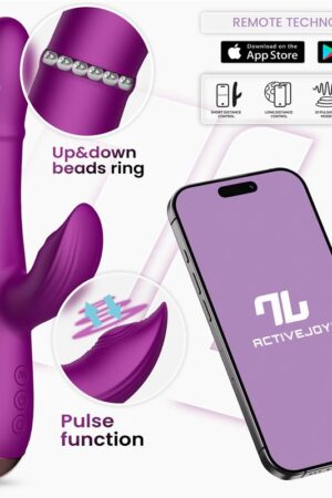 Into You - Sendel Vibe - Vibratore con Anello di Palline Interne Su e Giù e Pulsazione Clitoridea + APP