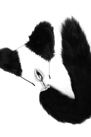 SinsFactory - Furry Bad Kitty Set - Ears & Butt Plug M