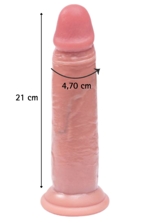 Fantasy Toys - Dildo Ultra Realistico Pelle Morbida - 21 cm