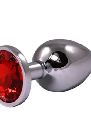 Fantasy Toys - Plug in Alluminio con Gioiello Rosso - S