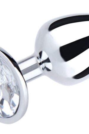 Fantasy Toys - Plug in Metallo con Gioiello Argento - M