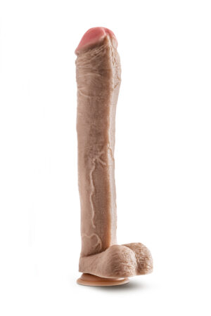 DR. SKIN MR. ED DILDO DA 13 POLLICI CON PALLE BEIGE