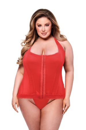 BACI BUSTIER RED
