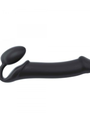 IMBRACATURA DILDO STRAP-ON FLESSIBILE MORBIDO SILICONE NERO XL