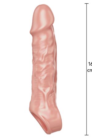 Manicotto di estensione TPE medio 16 cm pelle