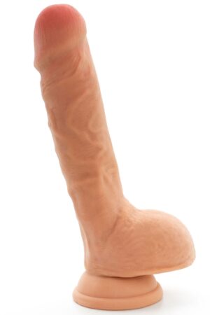 Dildo a doppia densità TPE 23 cm pelle