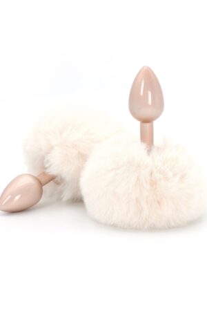 Incantevole tappo anale Bunnytail bianco
