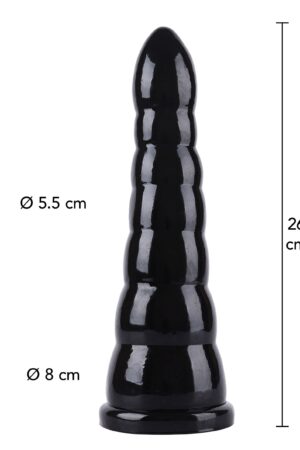 Cono anale 26 cm nero