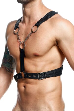 DNGEON Imbracatura a catena incrociata nera