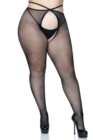 Collant Plus Micronet Strappy senza cavallo nero