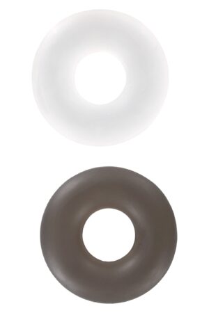 Anelli a bottone 2 pezzi trasparenti