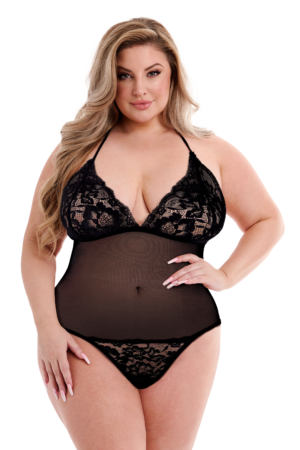 BACI ECO PIZZO E RETE TEDDY NERO, QS