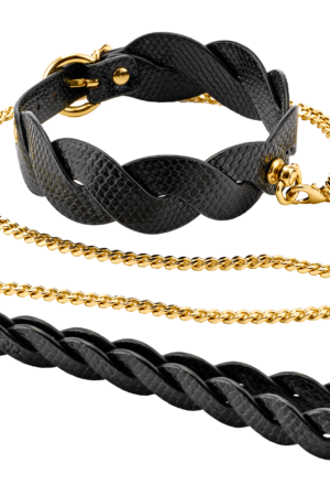 GUILTY PLEASURE LUNAR GUINZAGLIO E COLLARE INTRECCIATI