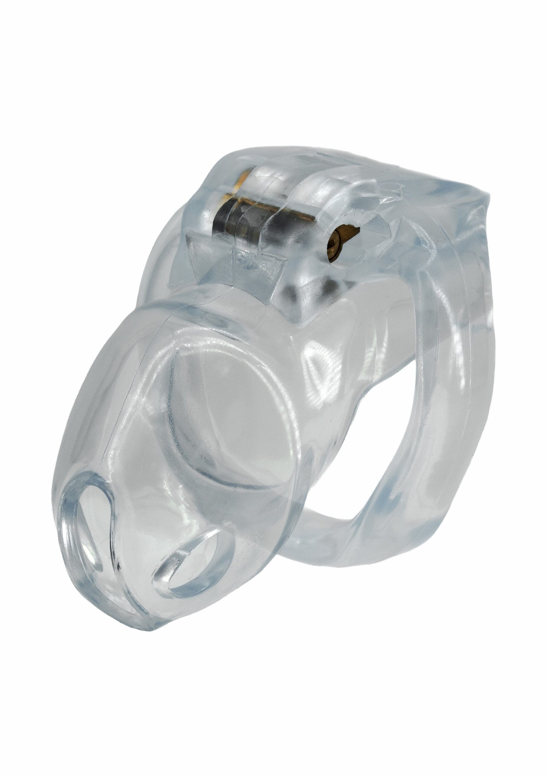 Gabbia per pene Clear Control corta e trasparente