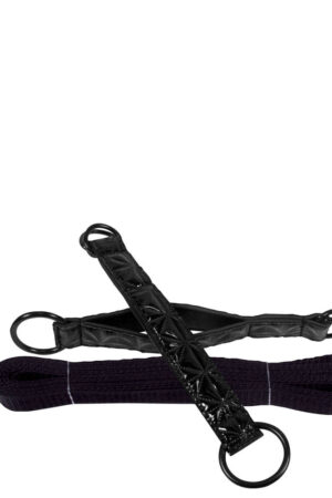 Cinghie di fissaggio per letto nere peccaminose