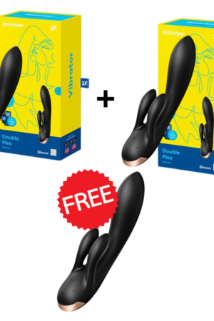PROMO 2+1 Tester Omaggio - Satisfyer - Double Flex - App Controlled - Nero