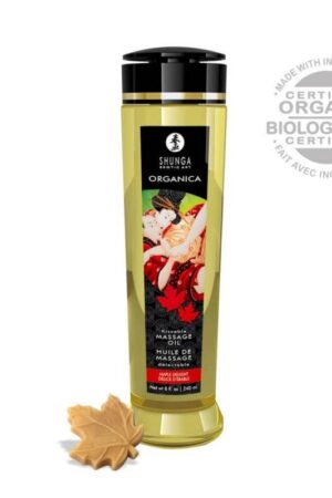 Shunga - Olio da Massaggio Biologico - Sciroppo Acero - 240 ml