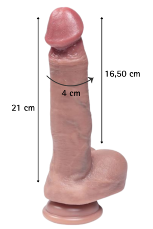 Fantasy Toys - Dildo Ultra Realistico Pelle Morbida - 21 cm