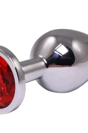 Fantasy Toys - Plug in Alluminio con Gioiello Rosso - M