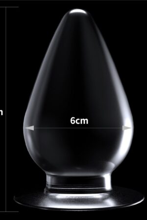 Plug anale trasparente impeccabile da 4,5''