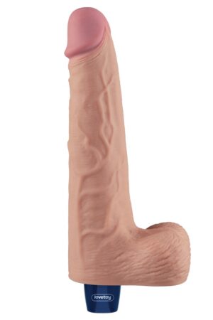 Dildo vibrante ricaricabile REAL SOFTEE da 10 (color carne)_B15O50_4