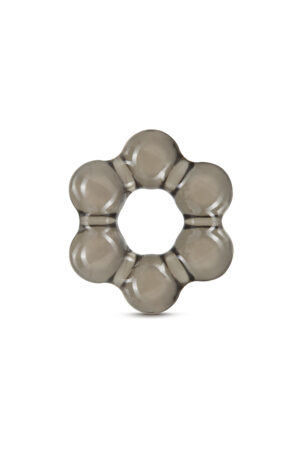 ANELLO PER IL PENE CON PERLINE SPESSE STAY HARD NERO