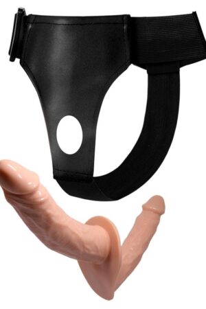 Dildo realistico a doppia estremità con imbracatura indossabile
