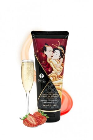 Crema da massaggio alla fragola e champagne 200 ml