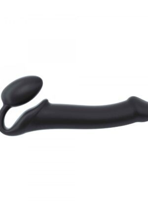 IMBRACATURA DILDO STRAP-ON FLESSIBILE MORBIDO SILICONE NERO L