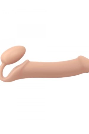 IMBRACATURA DILDO STRAP-ON FLESSIBILE MORBIDO SILICONE NUDE XL