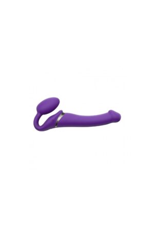 Cablaggio USB a doppia vibrazione in silicone flessibile con controllo XL viola