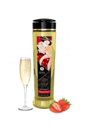 OLIO DA MASSAGGIO ROMANCE FRAGOLA CHAMPAGNE 240 ML