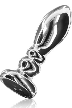 Il vibratore Slider Vibrating Plug Large argento