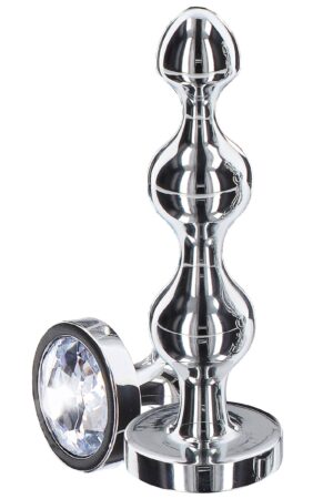 Perline diamantate a forma di stella grandi in argento