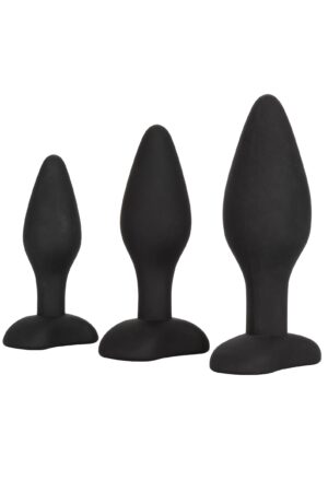 Kit per esercizi anali in silicone nero
