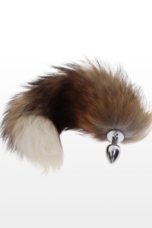 Plug anale Foxtail argento