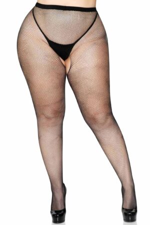 Plus Collant a rete senza cavallo neri