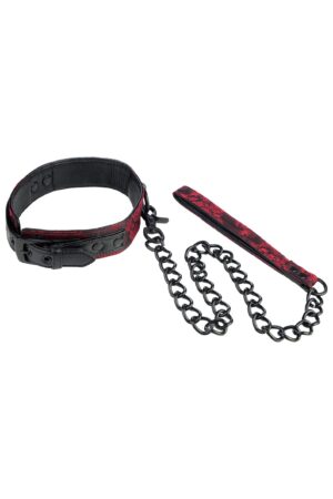 Collare Scandal con guinzaglio nero
