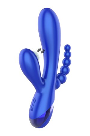 Vibratore Triple Love blu