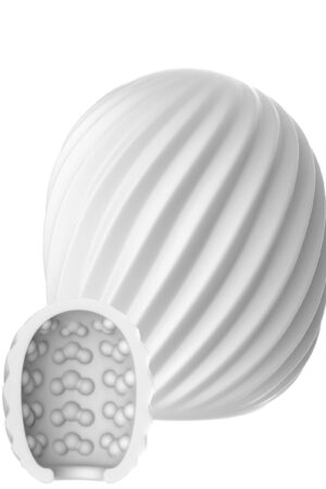 Mini Masturbatore a spirale bianco