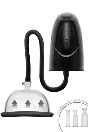 Pompa automatica per vuoto vaginale e clitorideo nera
