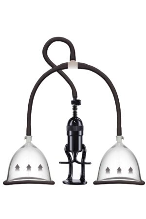 Pompa per il piacere del seno a vuoto S/M nera