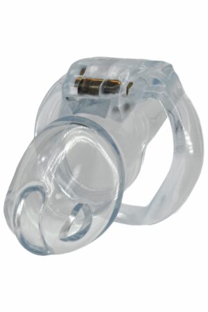 Gabbia per pene Clear Control lunga e trasparente