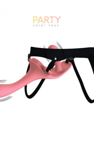 TWINY STRAP-ON DOPPIO IMBRACATURA VIBRANTE IN SILICONE LIQUIDO USB