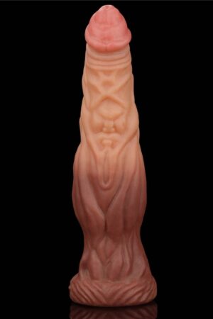 9.5'' Doppio strato di silicone liquido Nature Cock_B0O50_3